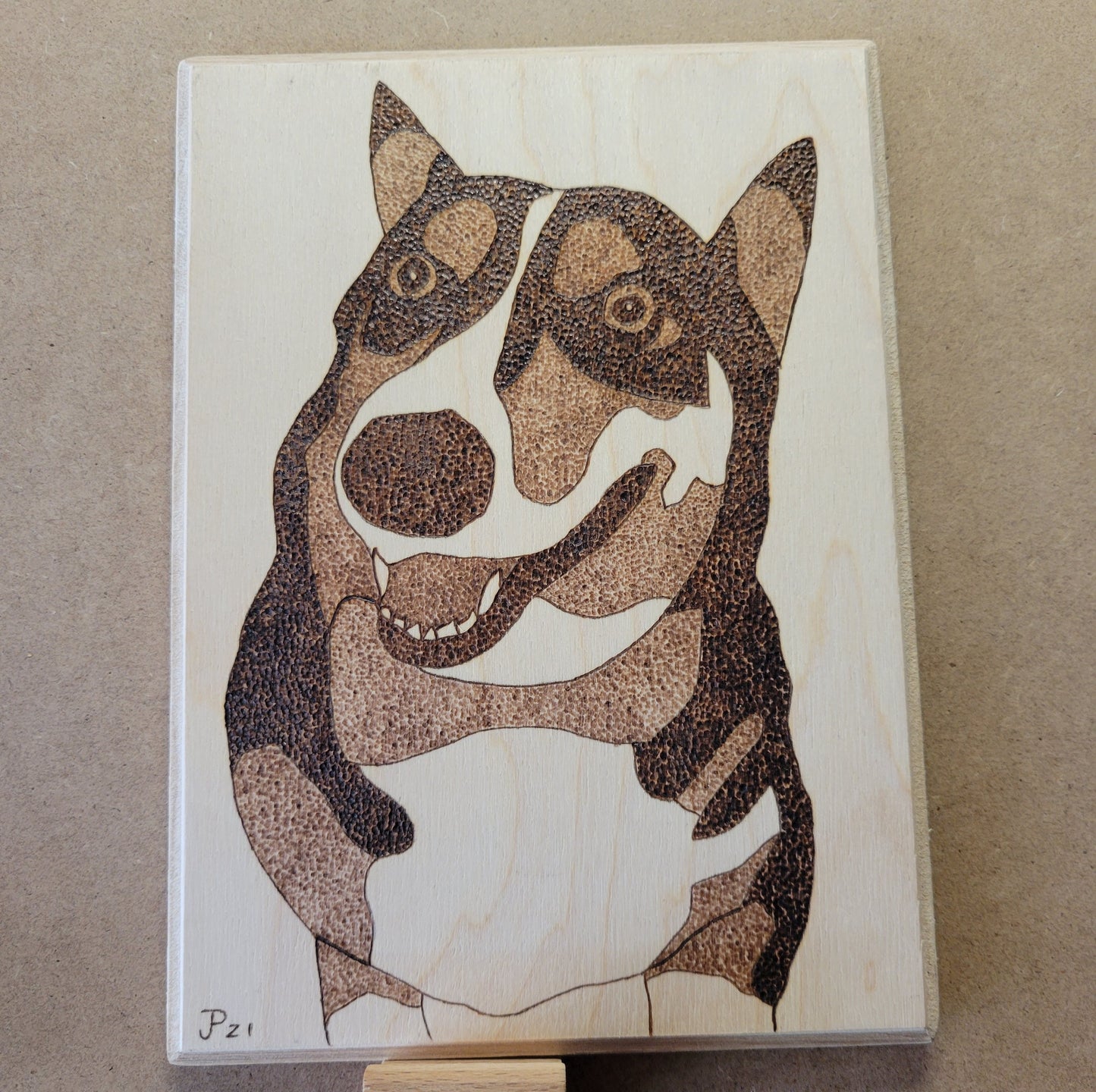 Pet Portrait - 5" x 7" Poplar Plaque