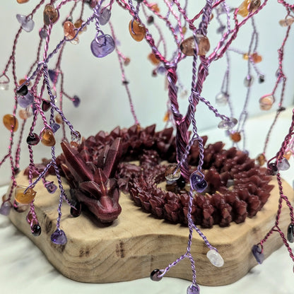 Sleeping Crystal Dragon - Purple/Red